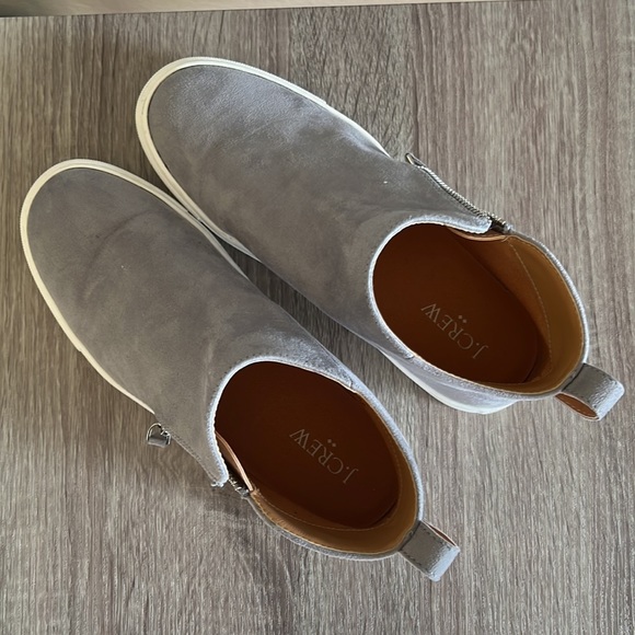 EUC J. Crew High top Sneakers suede - Picture 4 of 5